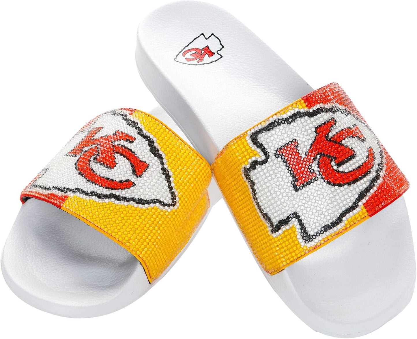 Women's NFL Big Logo Shimmer Slide Sandal
