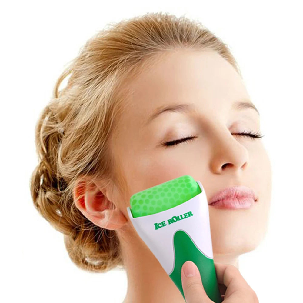 Face Roller & Ice Massager Tool - Cooling Facial Roller for Skin Lifting , Anti-Wrinkle, Puffiness & Pain Relief - Face Slimming & Beauty Skincare Tool