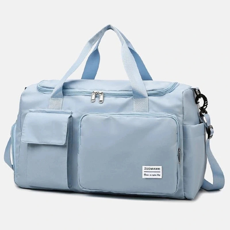Large Capacity Weekender Travel Bag - Carry-On Duffle with Shoe Compartment for Women, Overnight & Gym Use