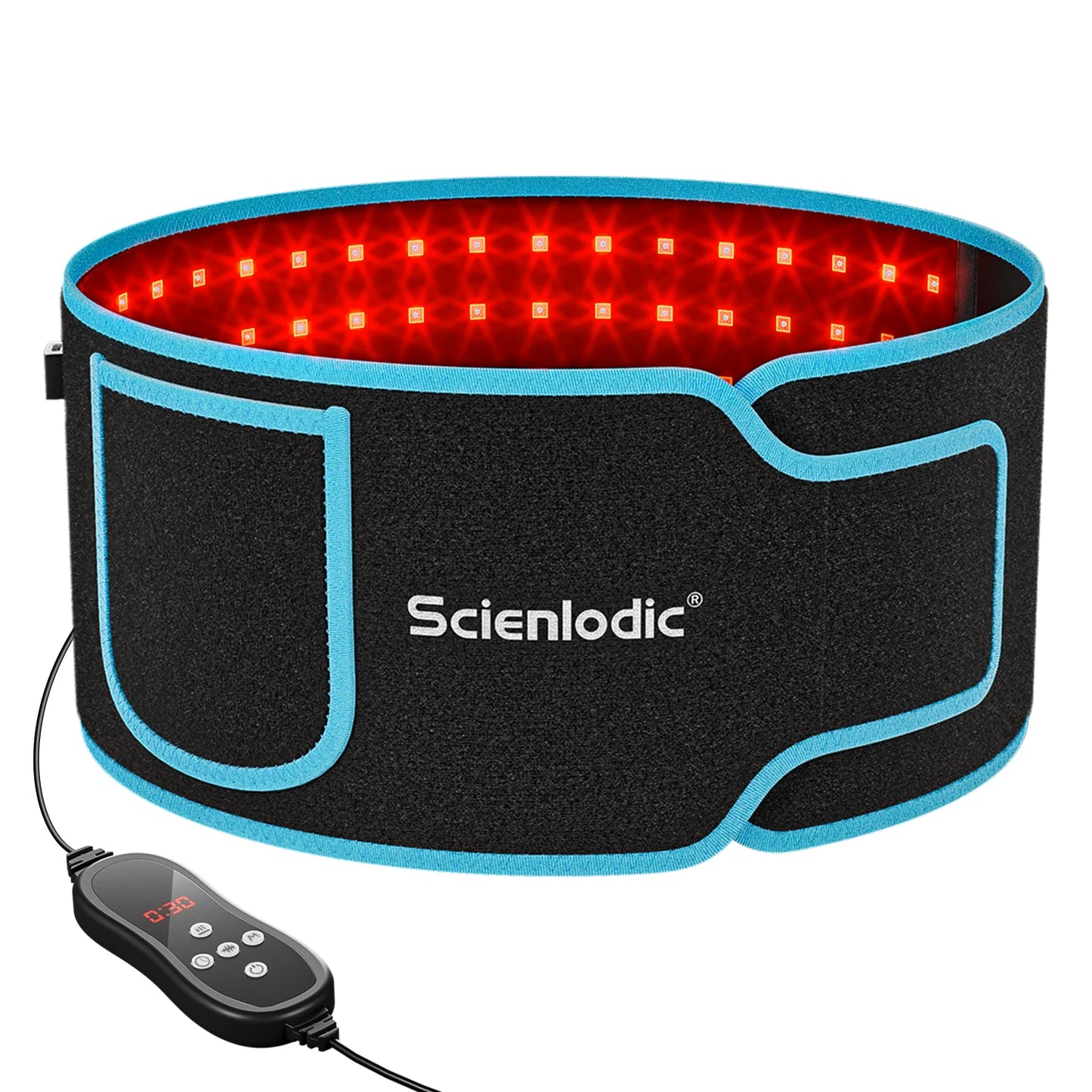 100 LED Red Light Therapy Belt - Infrared Waist Slimming & Pain Relief Device