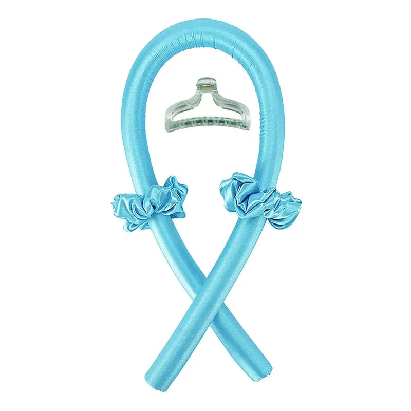 No Heat Silk Curling Rod Headband - Heatless Hair Curlers Ribbon for Soft Overnight Curls / Lazy Hair Styling Tool for Women