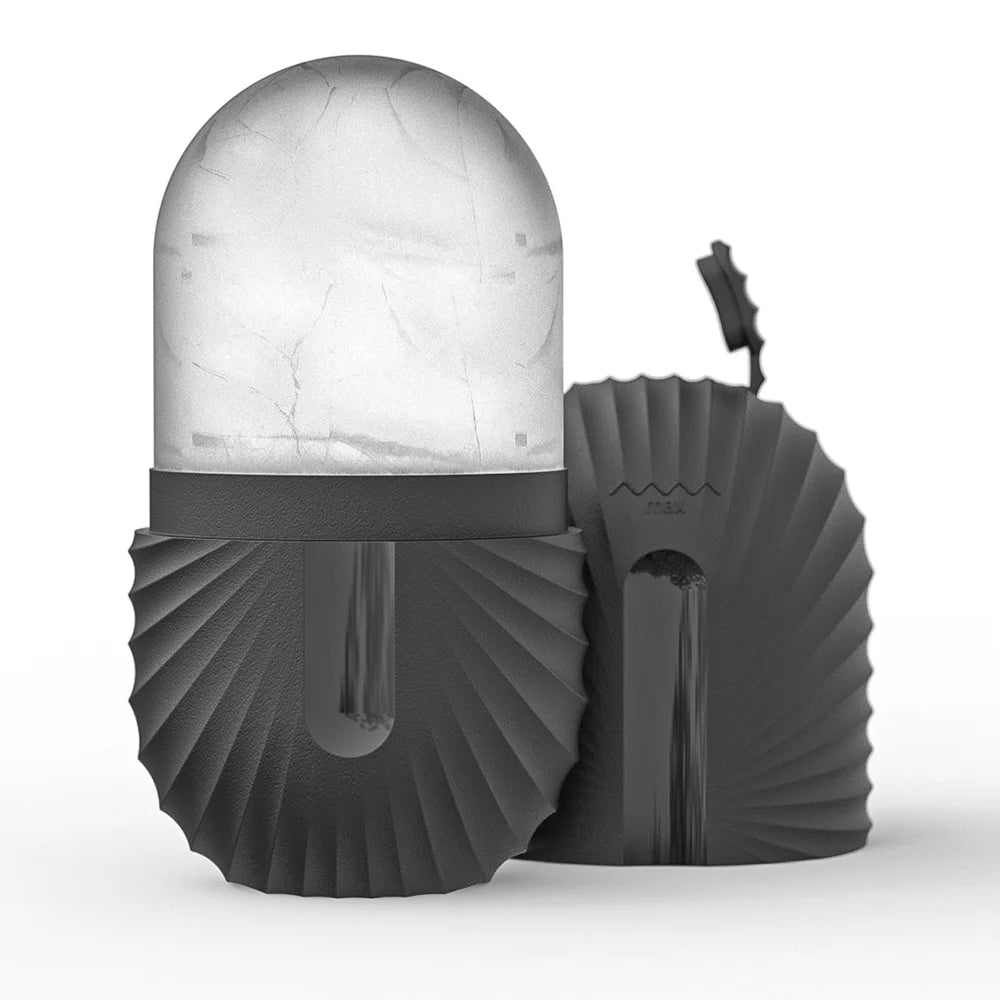 Ice Face Roller Skincare Set - Stainless Steel Facial Roller, Gua Sha Tool & Ice Mold Cube for Puffiness, Lifting, and Glow