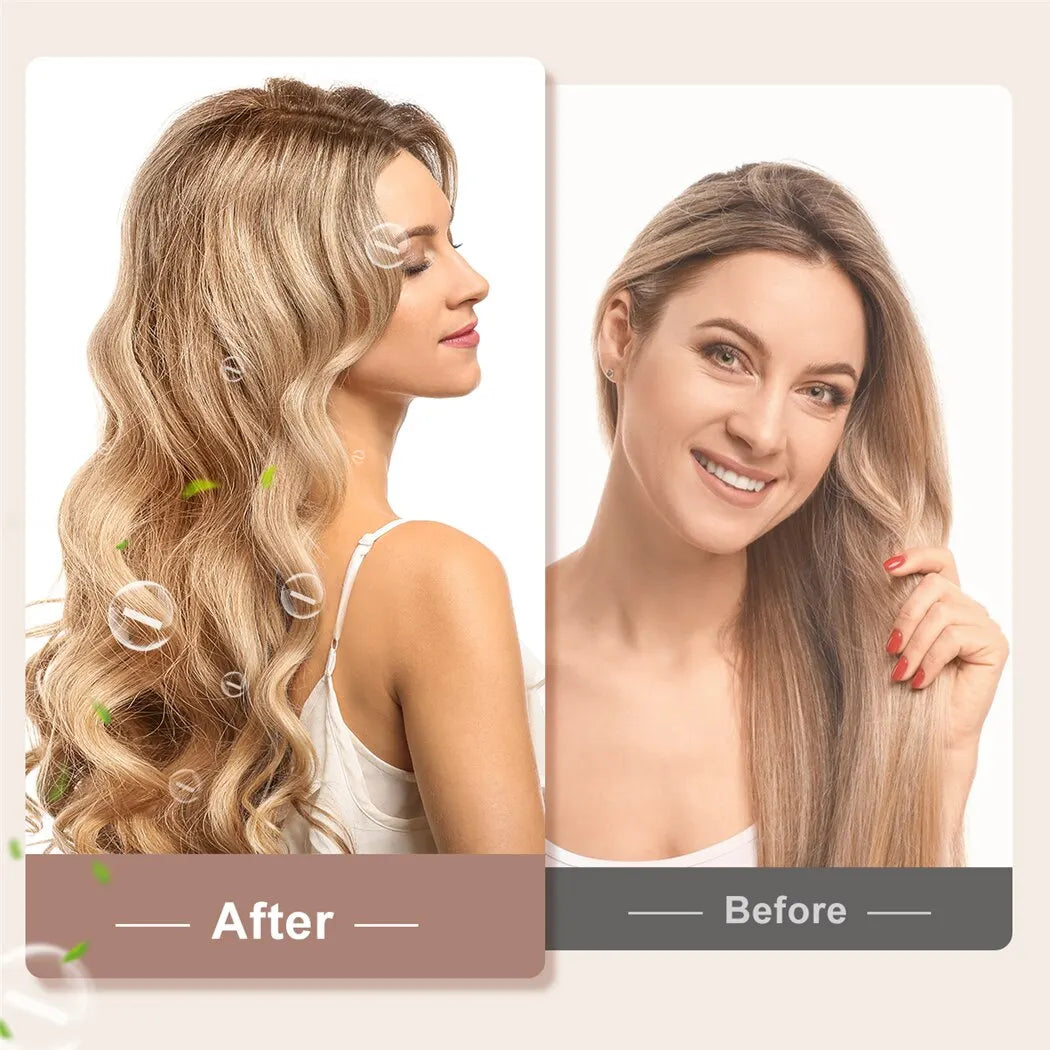 32mm & 38mm Ceramic Electric Hair Curler - Professional Adjustable Temperature Curling Iron, Smooth Frizz-Free Styling Tool