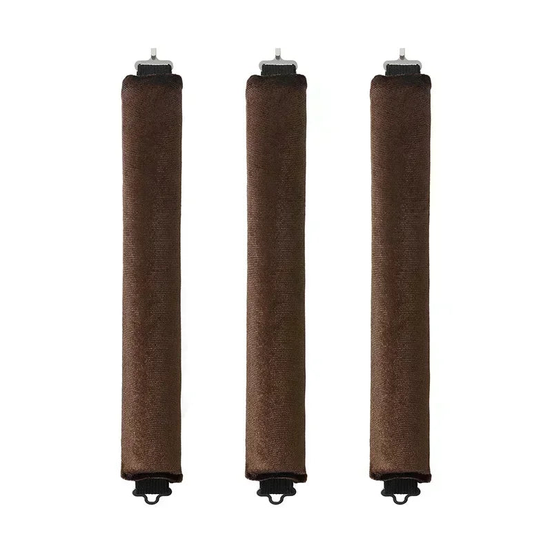 3 PCS Heatless Curling Rod Set - No Heat Blowout Rollers for Overnight Curls & Lazy Hair Styling