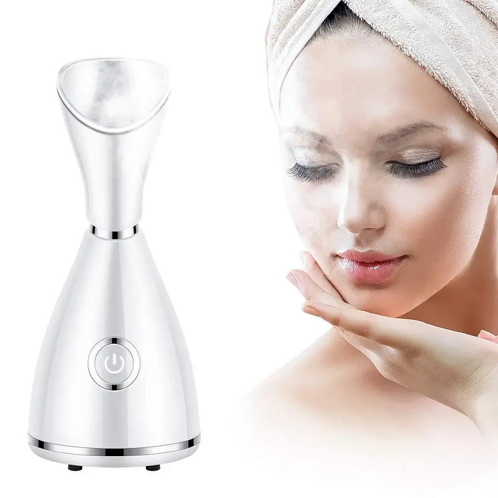 Mini Nano Ionic Facial Steamer - Hydrating Mist Sprayer for Glowing Skin On the Go