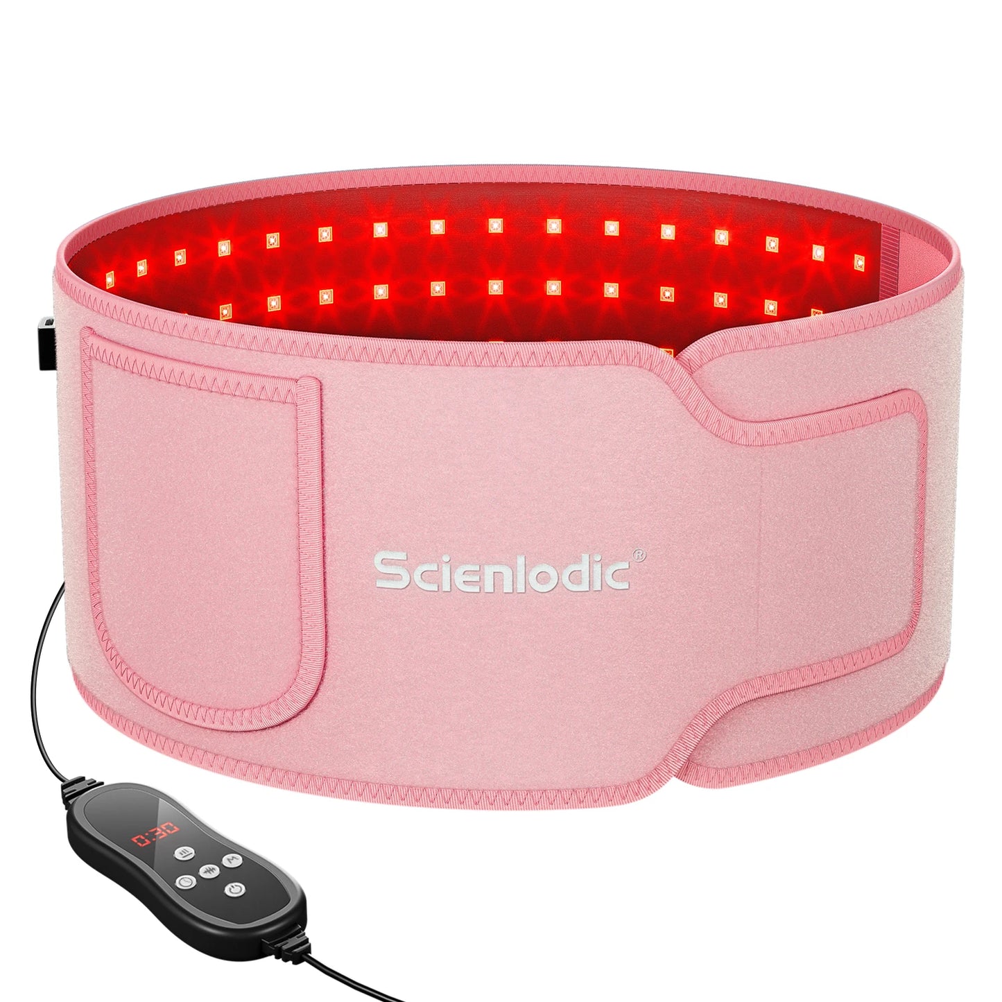 100 LED Red Light Therapy Belt - Infrared Waist Slimming & Pain Relief Device