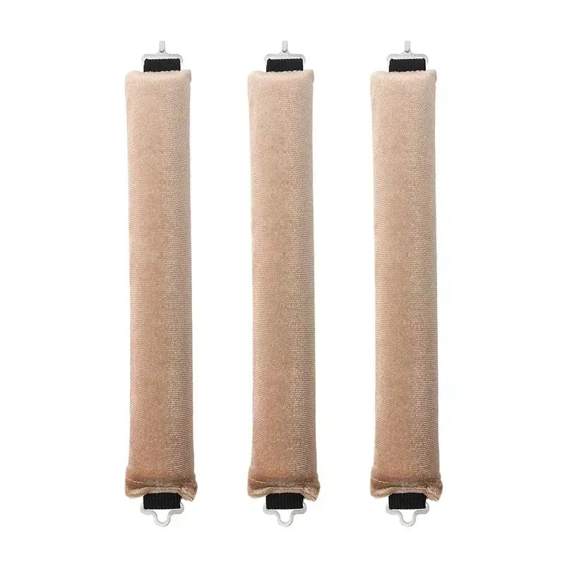3 PCS Heatless Curling Rod Set - No Heat Blowout Rollers for Overnight Curls & Lazy Hair Styling