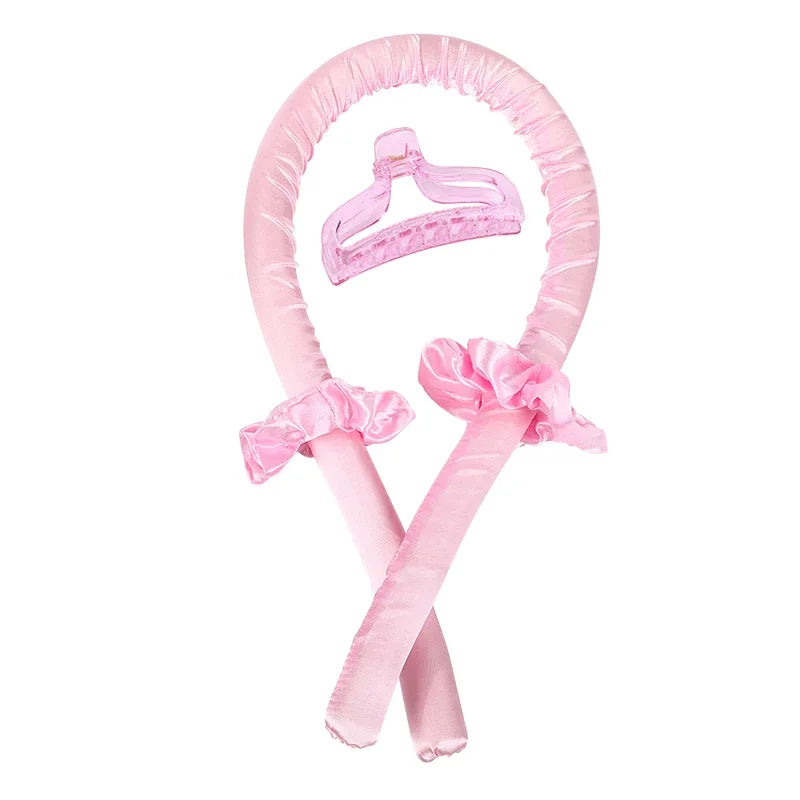 No Heat Silk Curling Rod Headband - Heatless Hair Curlers Ribbon for Soft Overnight Curls / Lazy Hair Styling Tool for Women