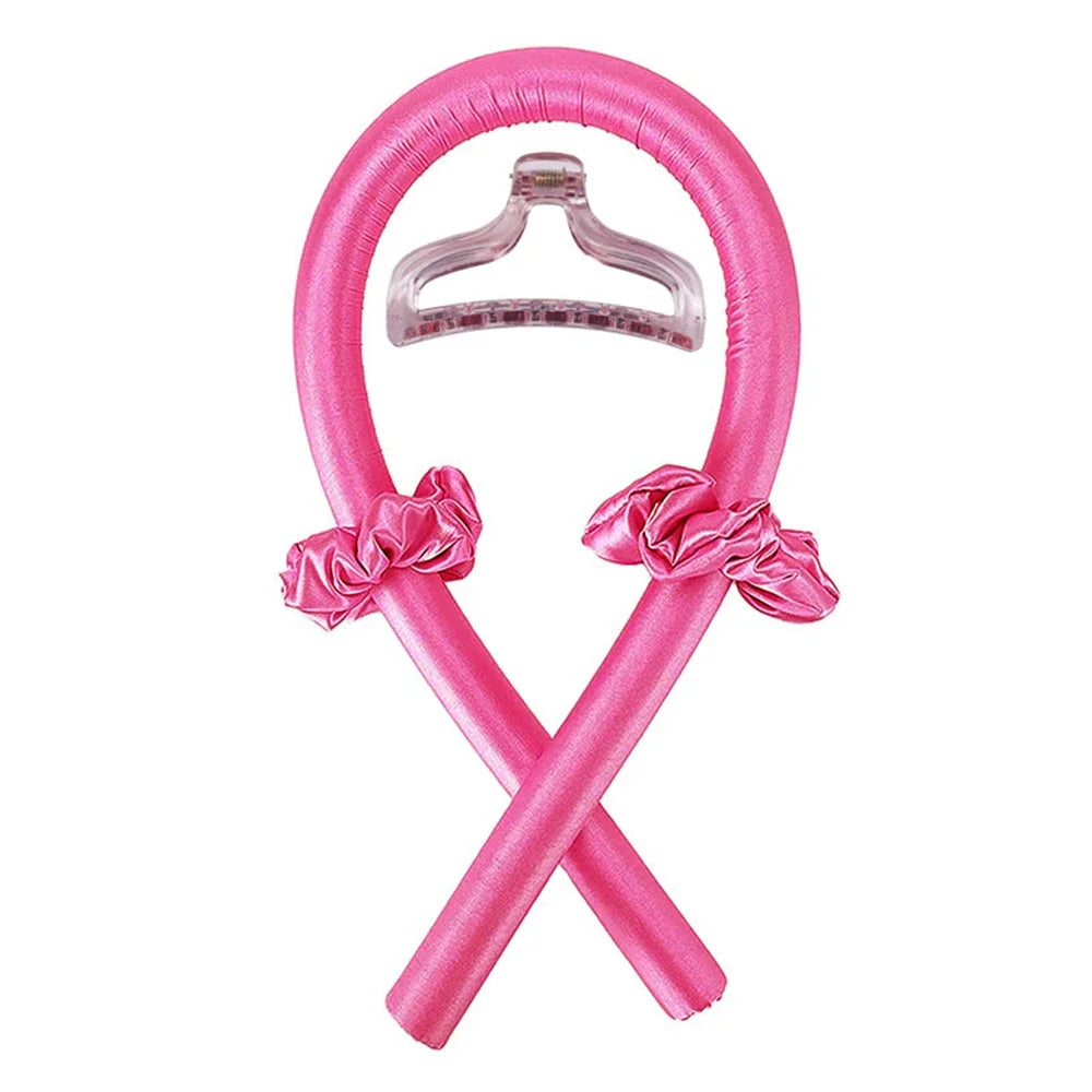 No Heat Silk Curling Rod Headband - Heatless Hair Curlers Ribbon for Soft Overnight Curls / Lazy Hair Styling Tool for Women
