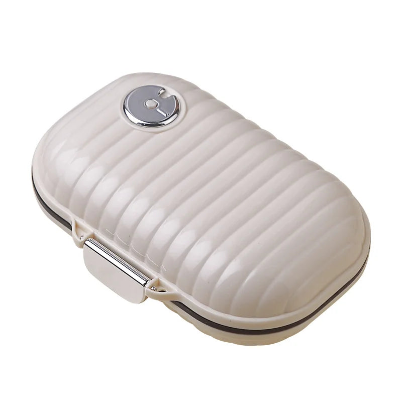 Portable 7-Day Pill Box - Moisture-Proof Daily Vitamin & Medicine Organizer, Travel Essential Small Pill Case
