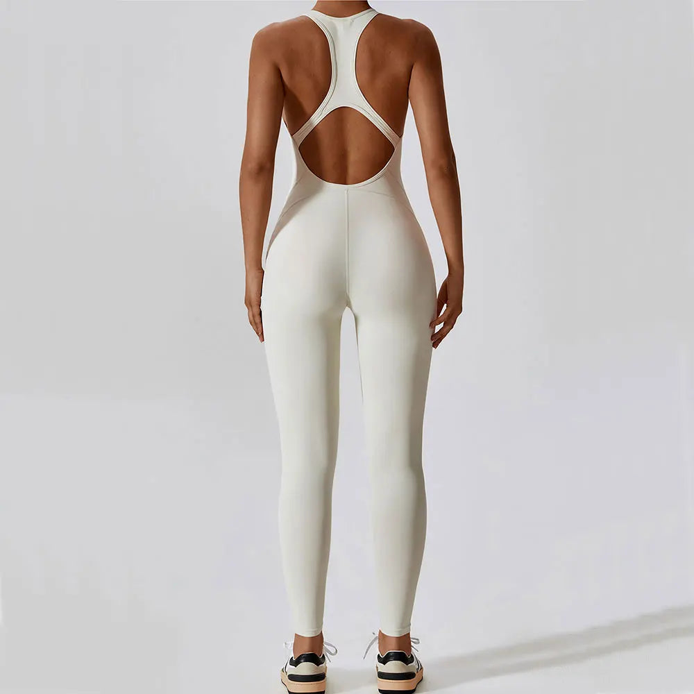 Women's Yoga Jumpsuit - Fitness Activewear Bodysuit for Gym, Pilates & Workout