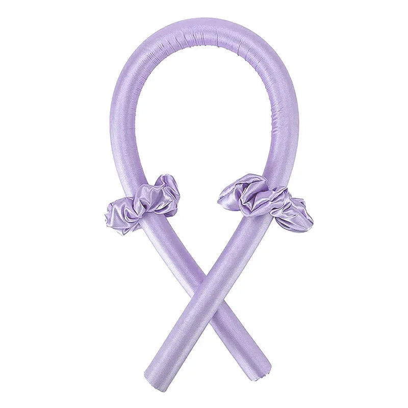 No Heat Silk Curling Rod Headband - Heatless Hair Curlers Ribbon for Soft Overnight Curls / Lazy Hair Styling Tool for Women