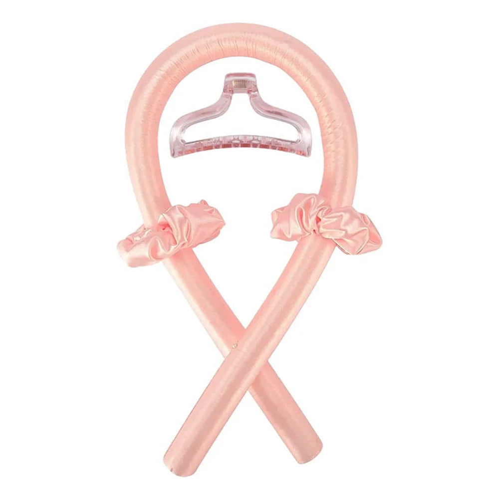 No Heat Silk Curling Rod Headband - Heatless Hair Curlers Ribbon for Soft Overnight Curls / Lazy Hair Styling Tool for Women
