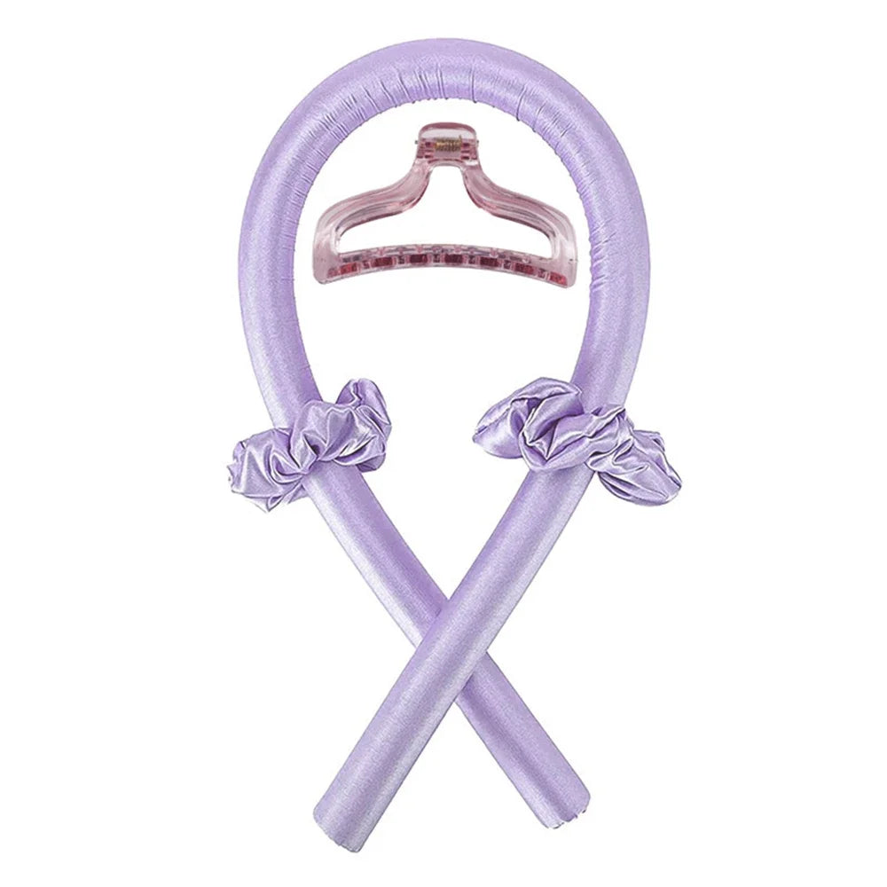 No Heat Silk Curling Rod Headband - Heatless Hair Curlers Ribbon for Soft Overnight Curls / Lazy Hair Styling Tool for Women