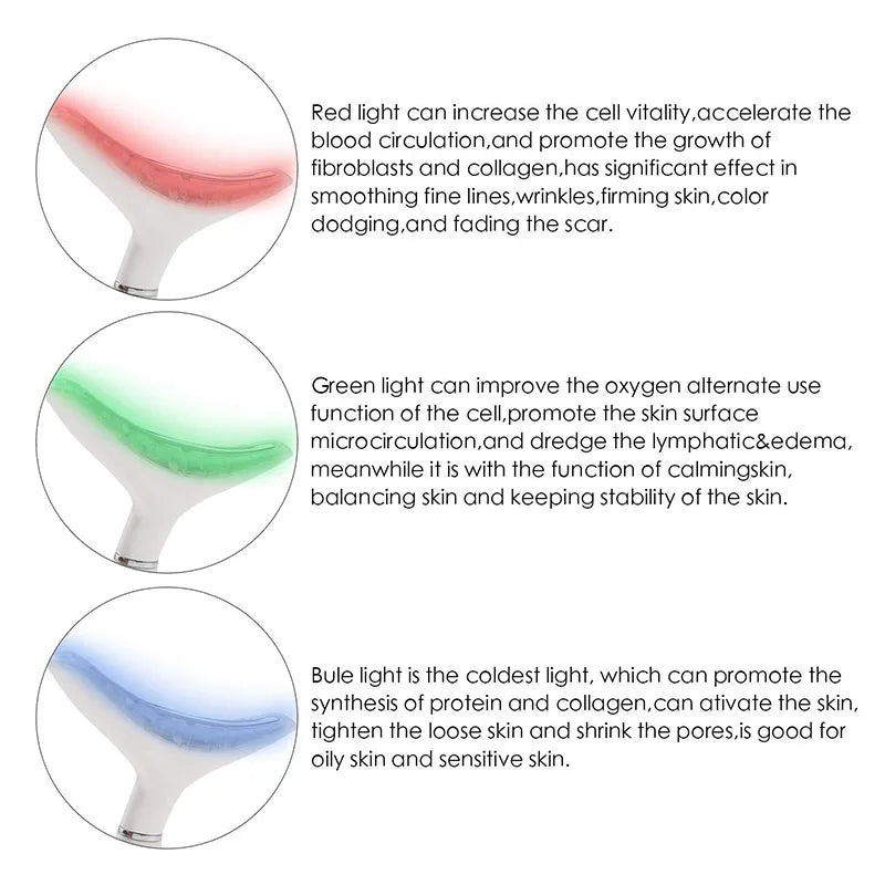 7-in-1 Red light Therapy Face & Neck Sculpting Tool - Wrinkle Remover & Skin Tightener