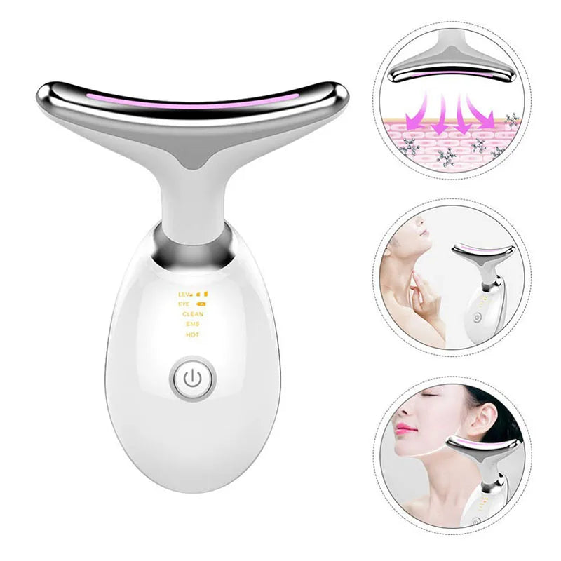 7-in-1 Red light Therapy Face & Neck Sculpting Tool - Wrinkle Remover & Skin Tightener