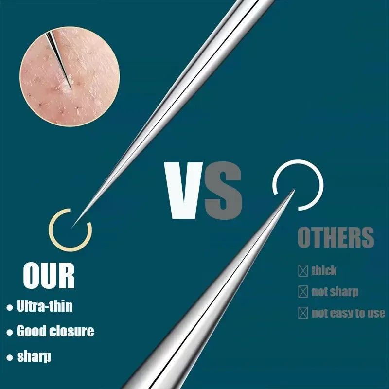 11-Piece Blackhead & Blemish Removal Tool Set - Acne Extractor Kit for Clear, Smooth Skin