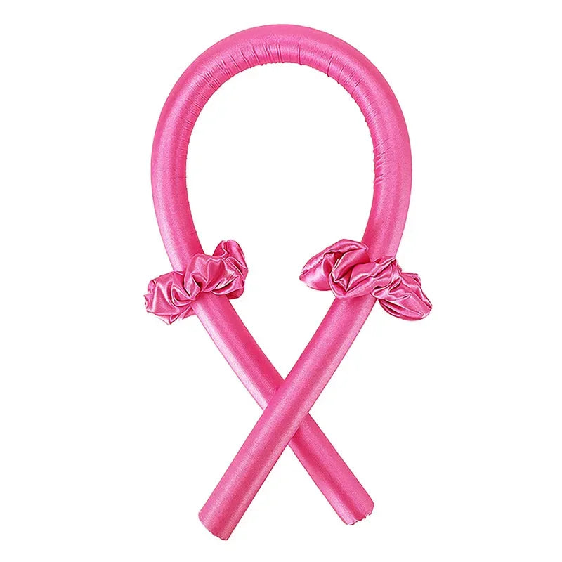 No Heat Silk Curling Rod Headband - Heatless Hair Curlers Ribbon for Soft Overnight Curls / Lazy Hair Styling Tool for Women