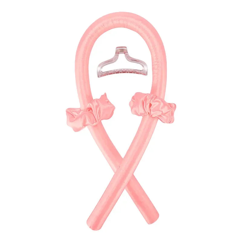 No Heat Silk Curling Rod Headband - Heatless Hair Curlers Ribbon for Soft Overnight Curls / Lazy Hair Styling Tool for Women