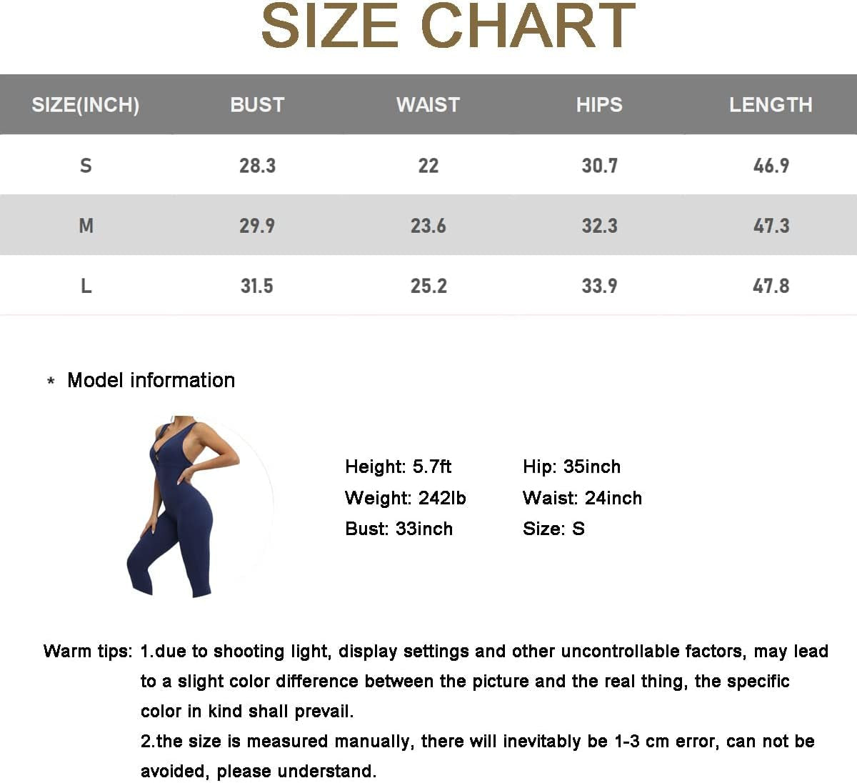 Women's V-Neck Athletic Jumpsuit: Tummy Control, Backless Design, and Butt Lift Cutouts for ultimate fitness style