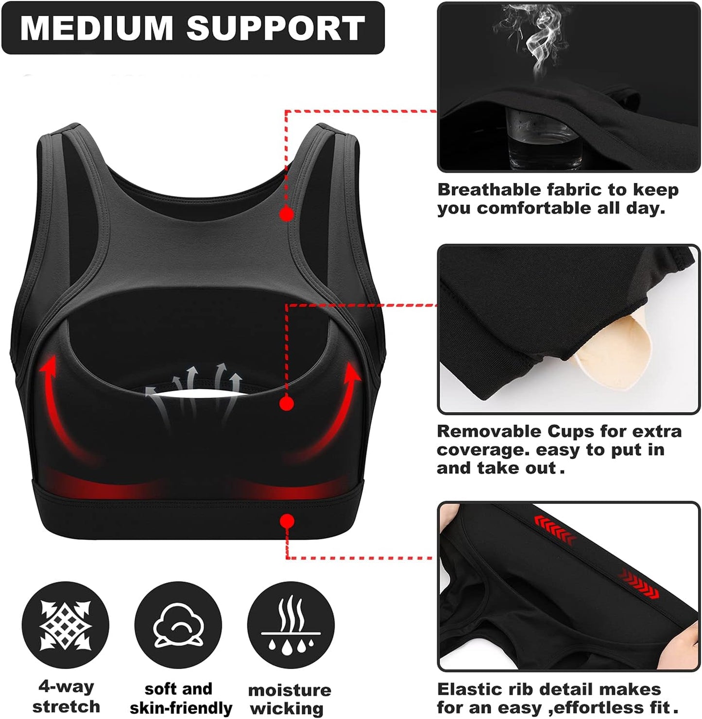 Flirty Fitness Push-Up Sports Bra for Every Workout