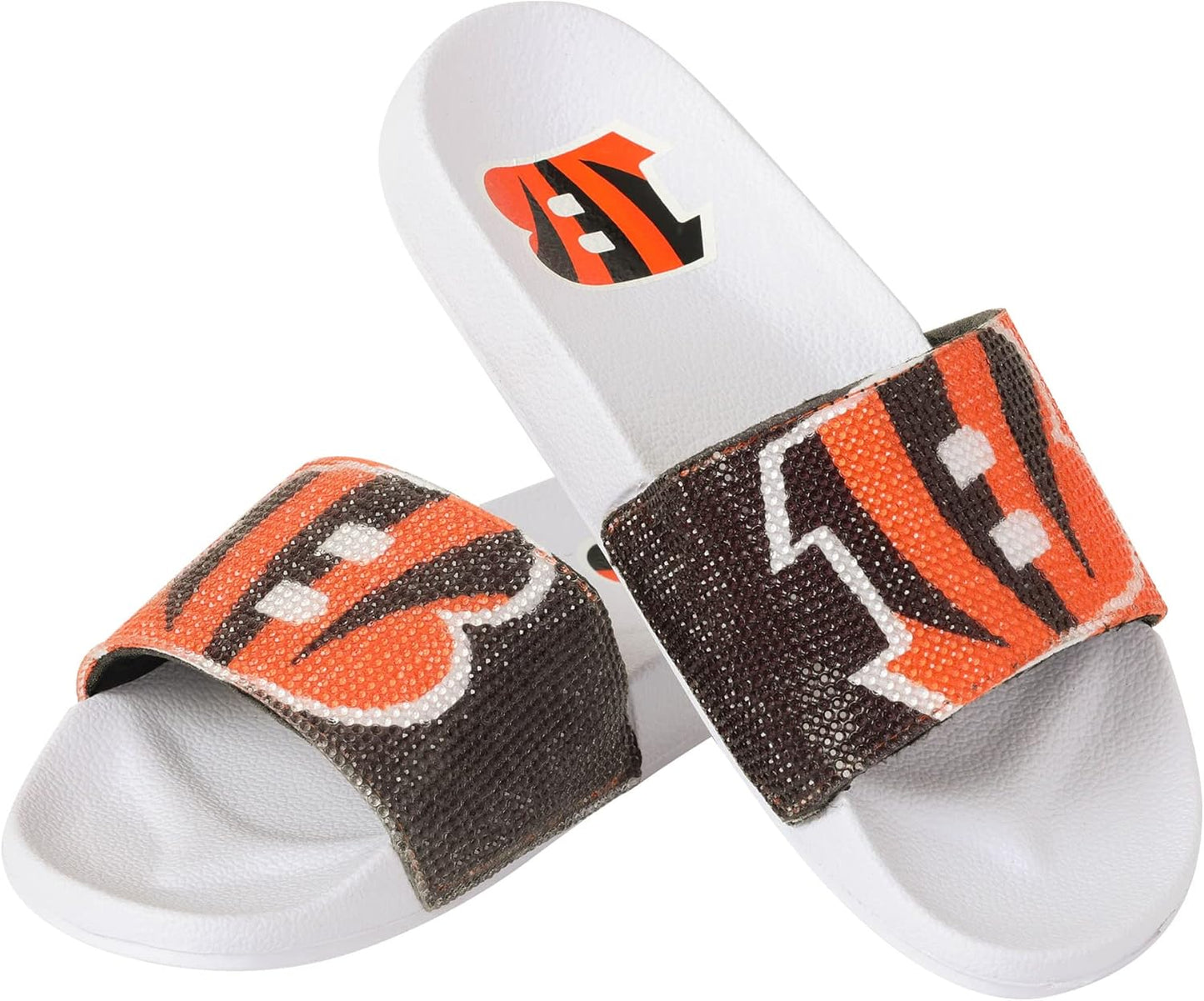 Women's NFL Big Logo Shimmer Slide Sandal