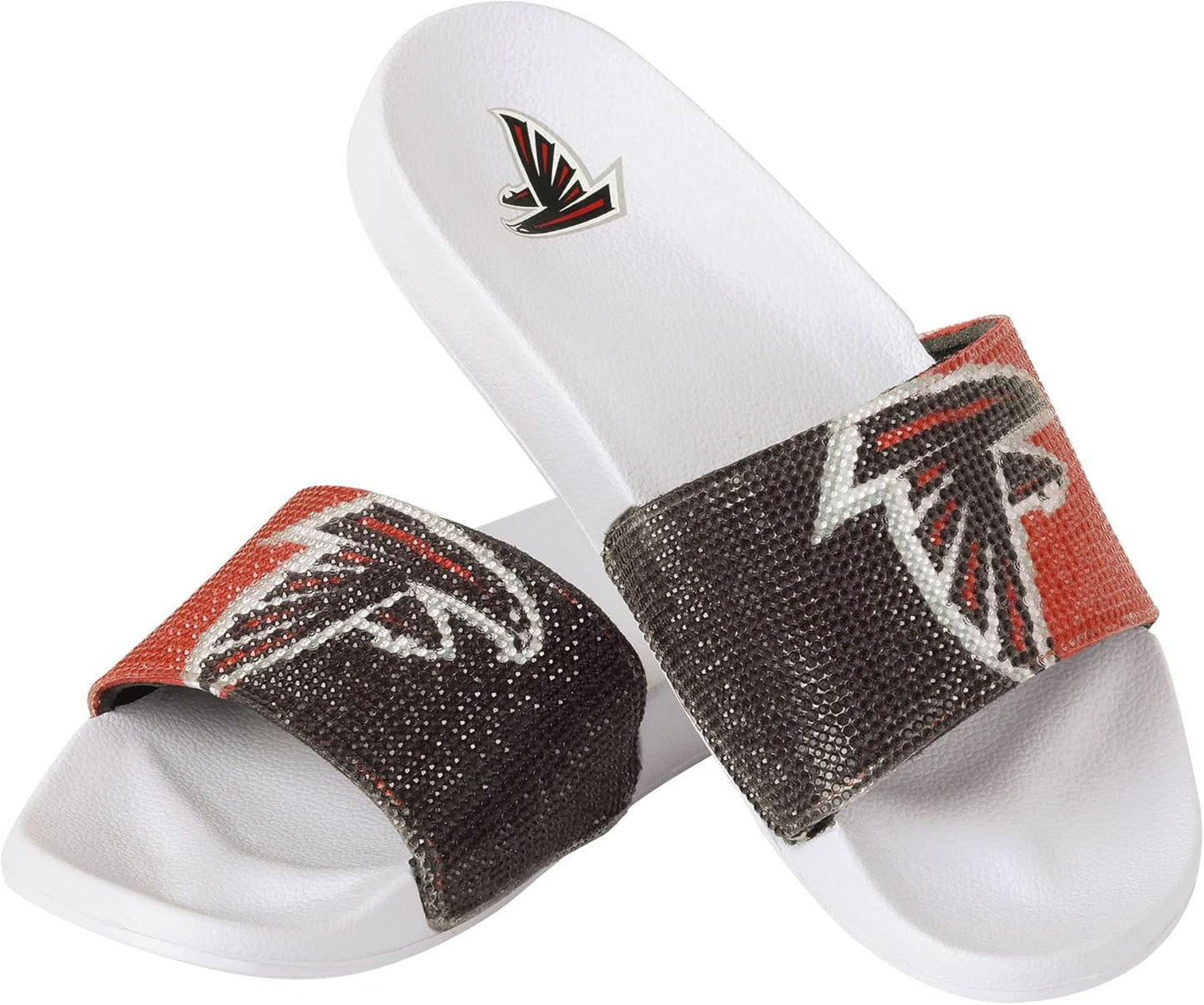 Women's NFL Big Logo Shimmer Slide Sandal