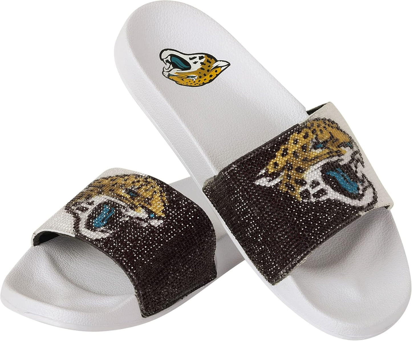 Women's NFL Big Logo Shimmer Slide Sandal