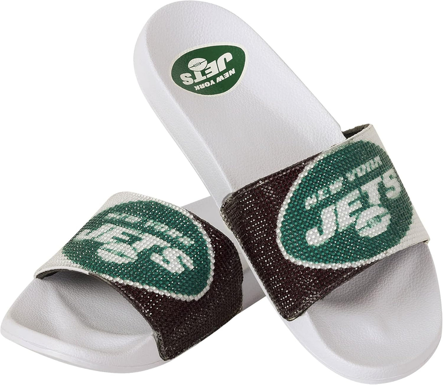 Women's NFL Big Logo Shimmer Slide Sandal
