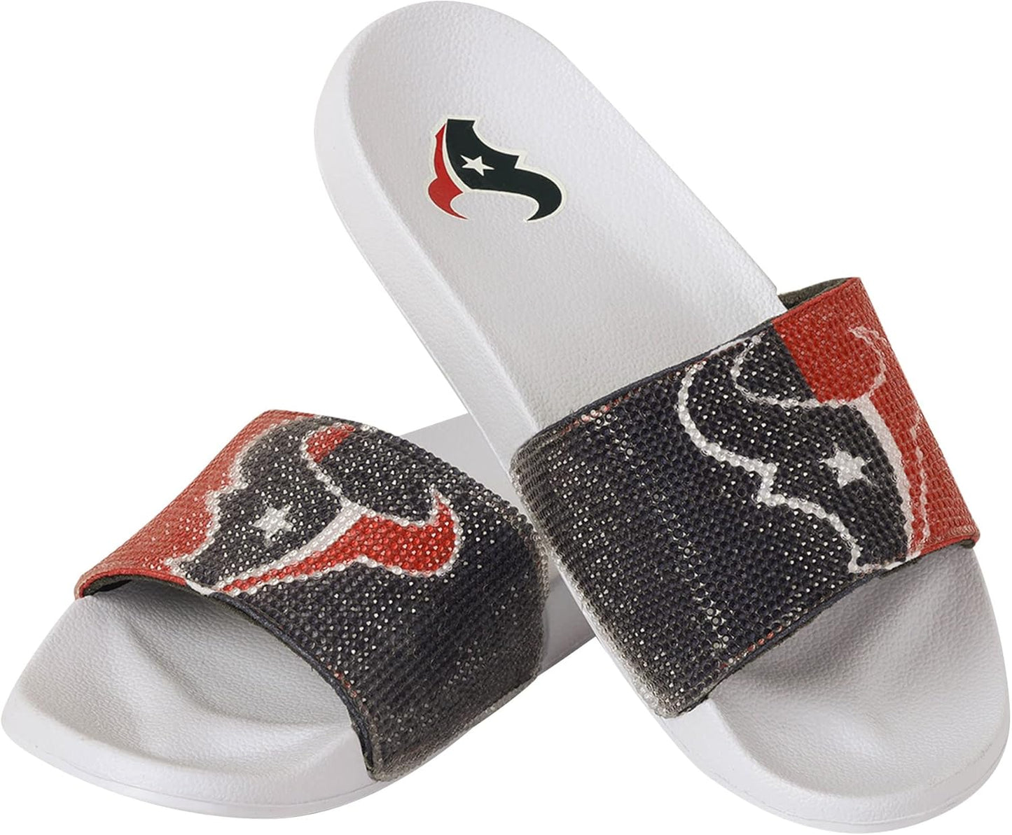 Women's NFL Big Logo Shimmer Slide Sandal