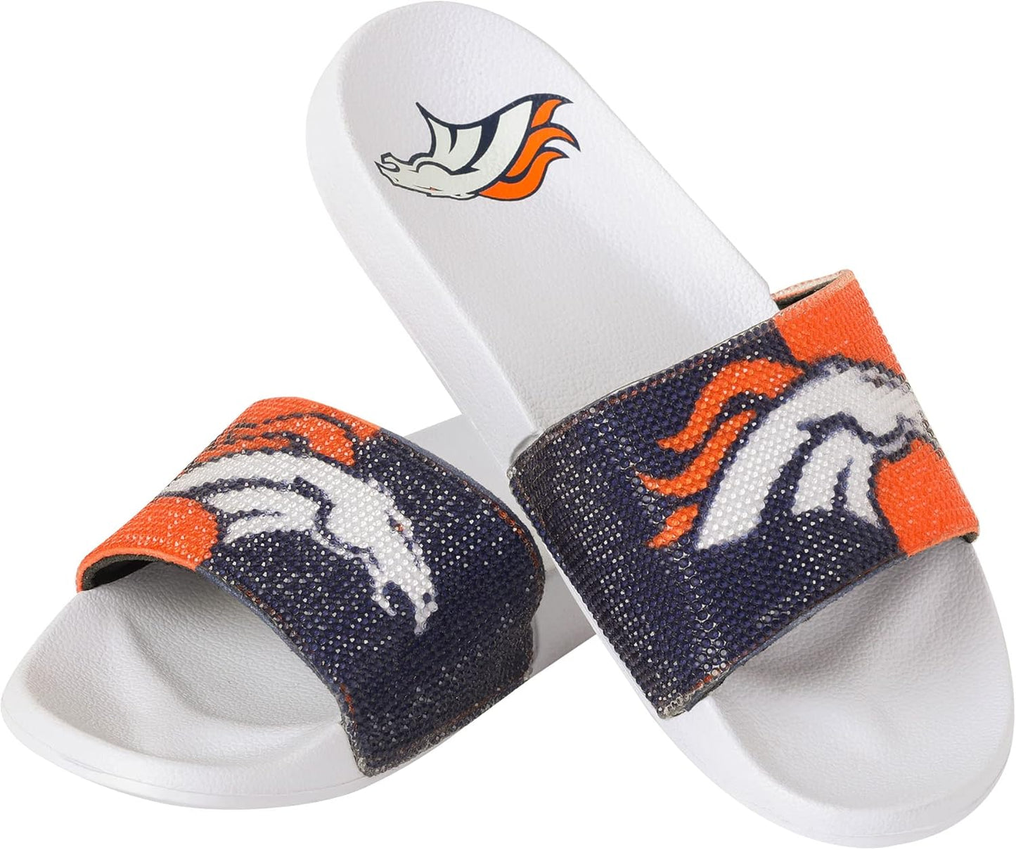 Women's NFL Big Logo Shimmer Slide Sandal