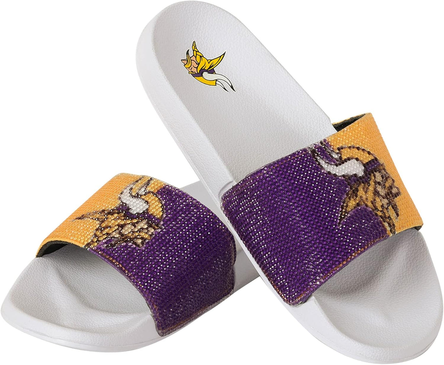 Women's NFL Big Logo Shimmer Slide Sandal