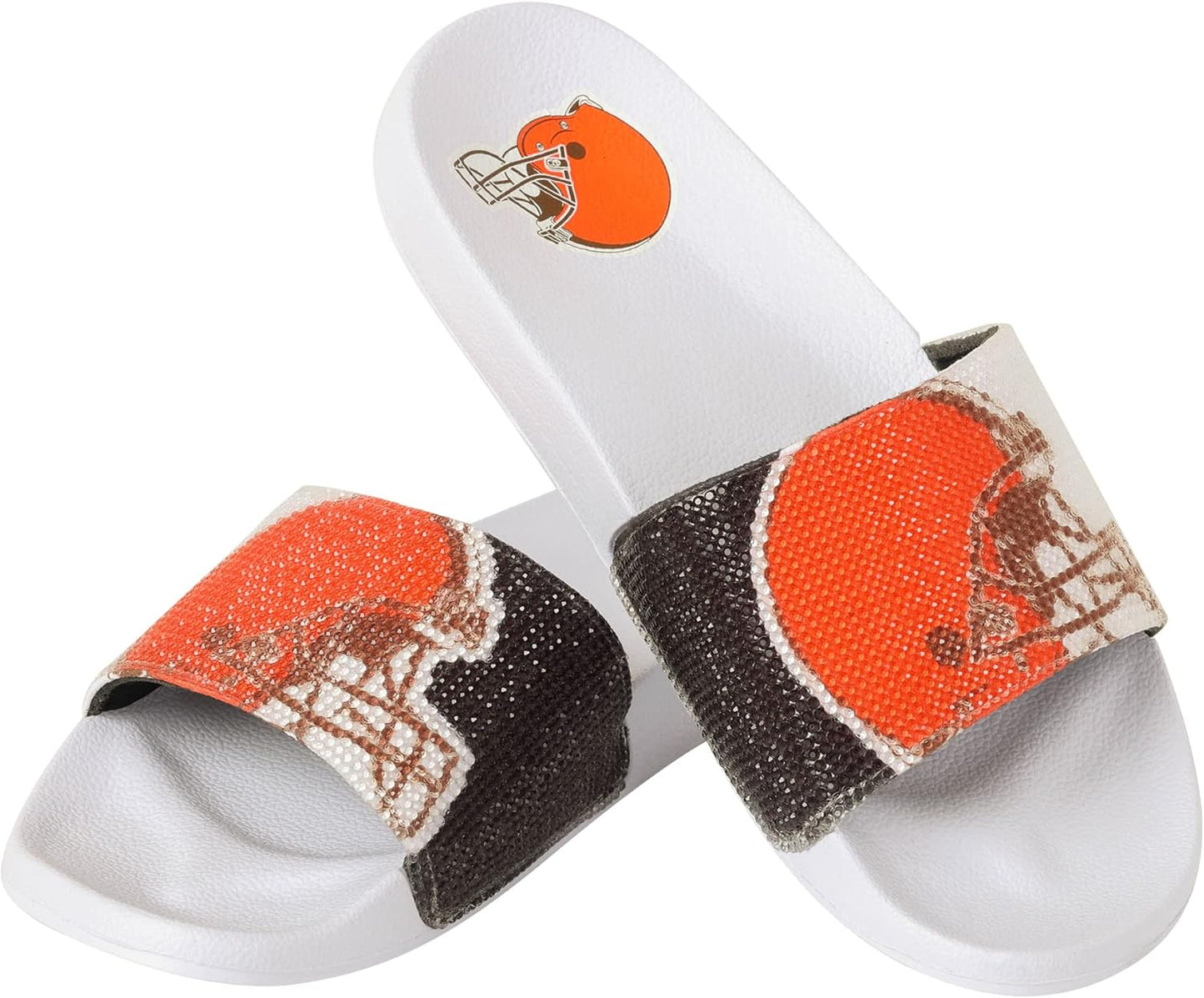 Women's NFL Big Logo Shimmer Slide Sandal