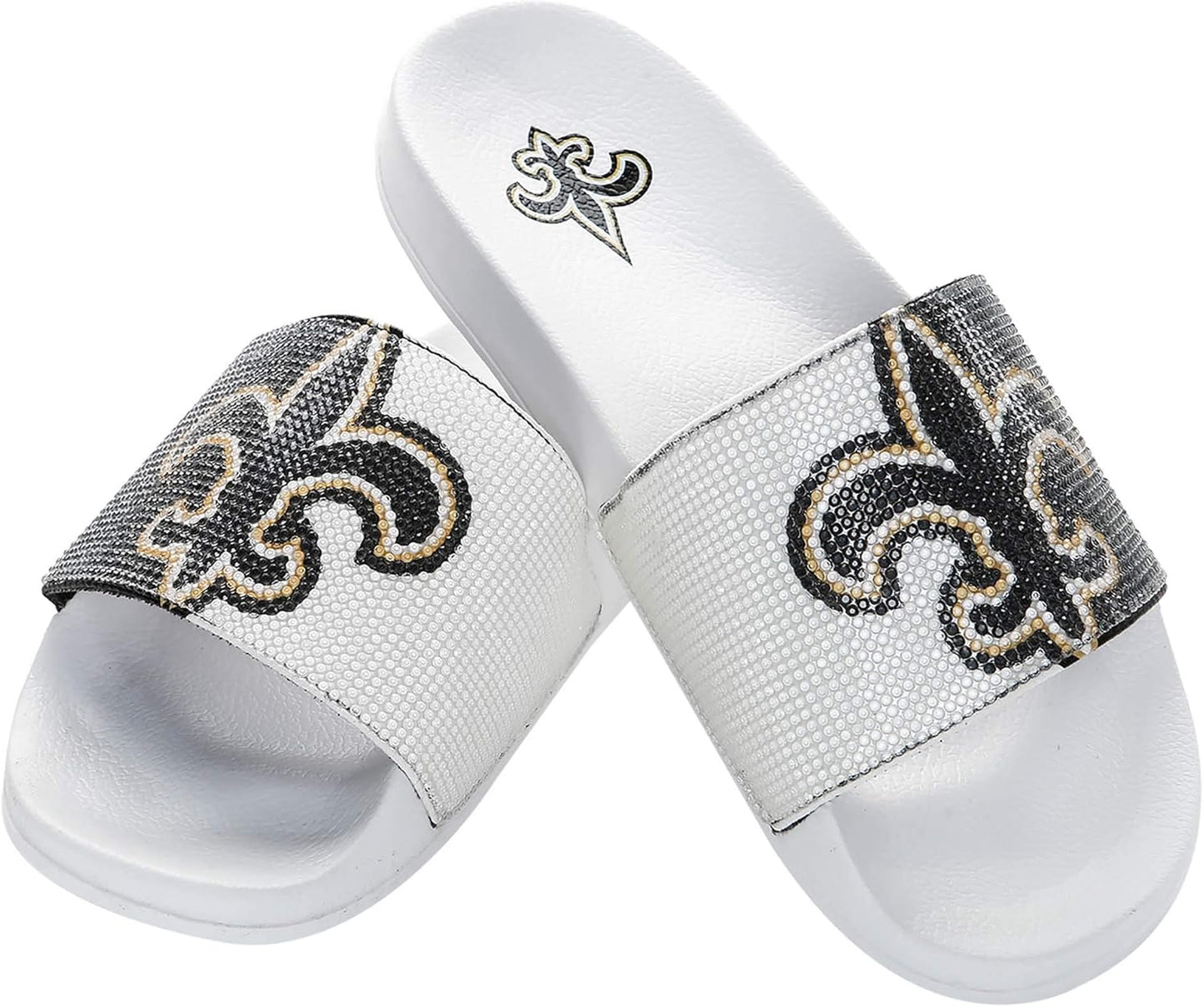 Women's NFL Big Logo Shimmer Slide Sandal