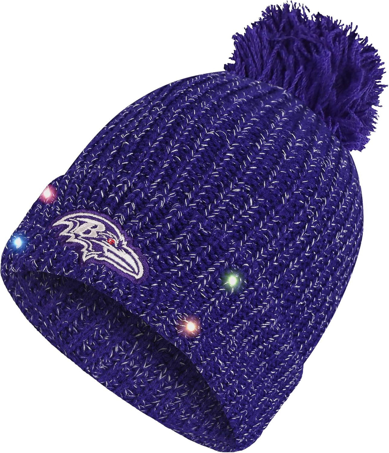 Women's NFL Team Logo Ladies Light up Skull Winter Knit Cap Beanie Hat
