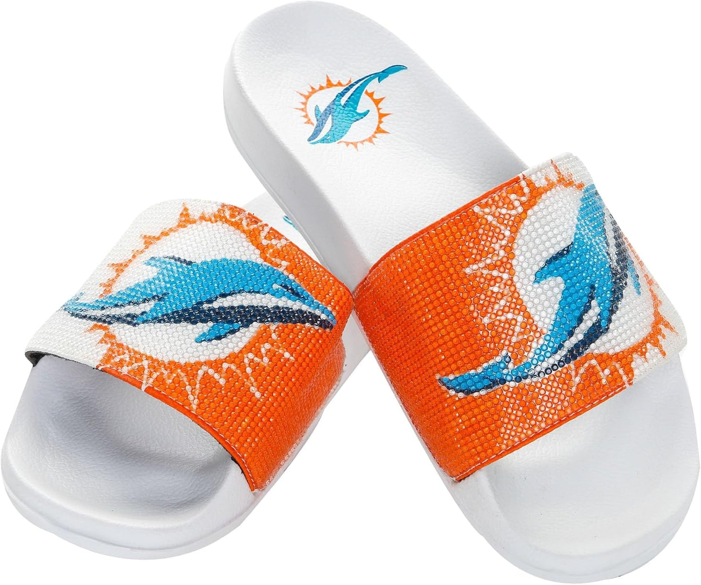 Women's NFL Big Logo Shimmer Slide Sandal