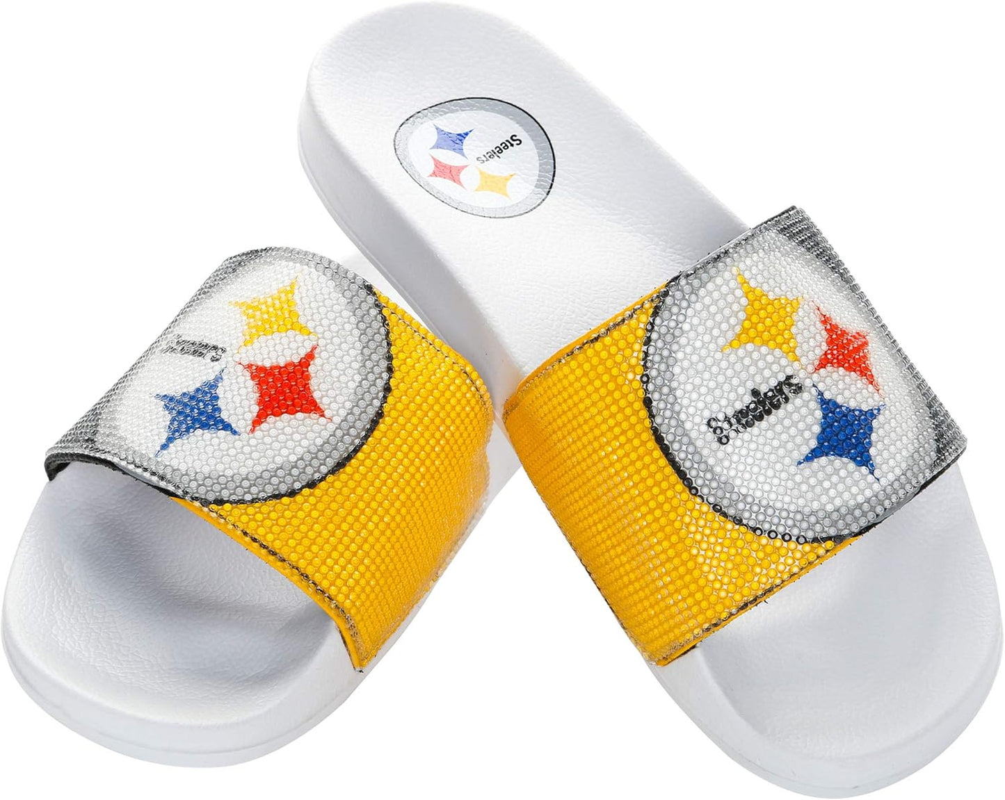 Women's NFL Big Logo Shimmer Slide Sandal