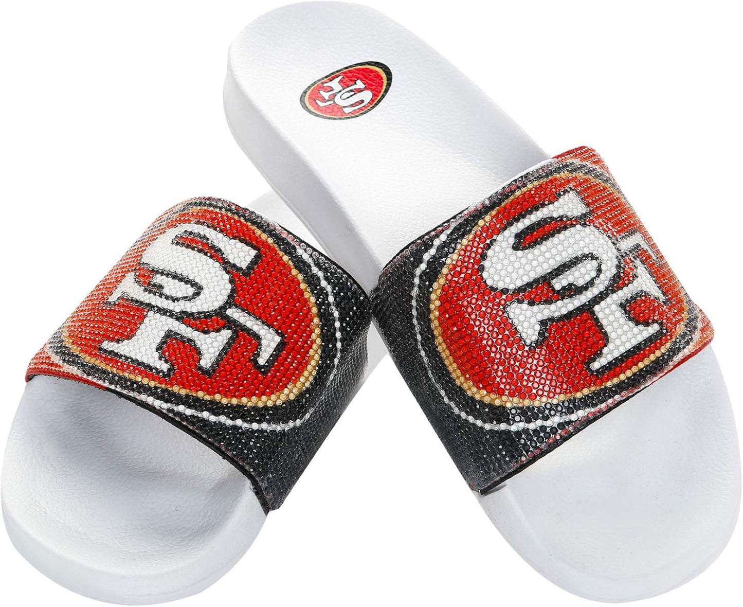 Women's NFL Big Logo Shimmer Slide Sandal