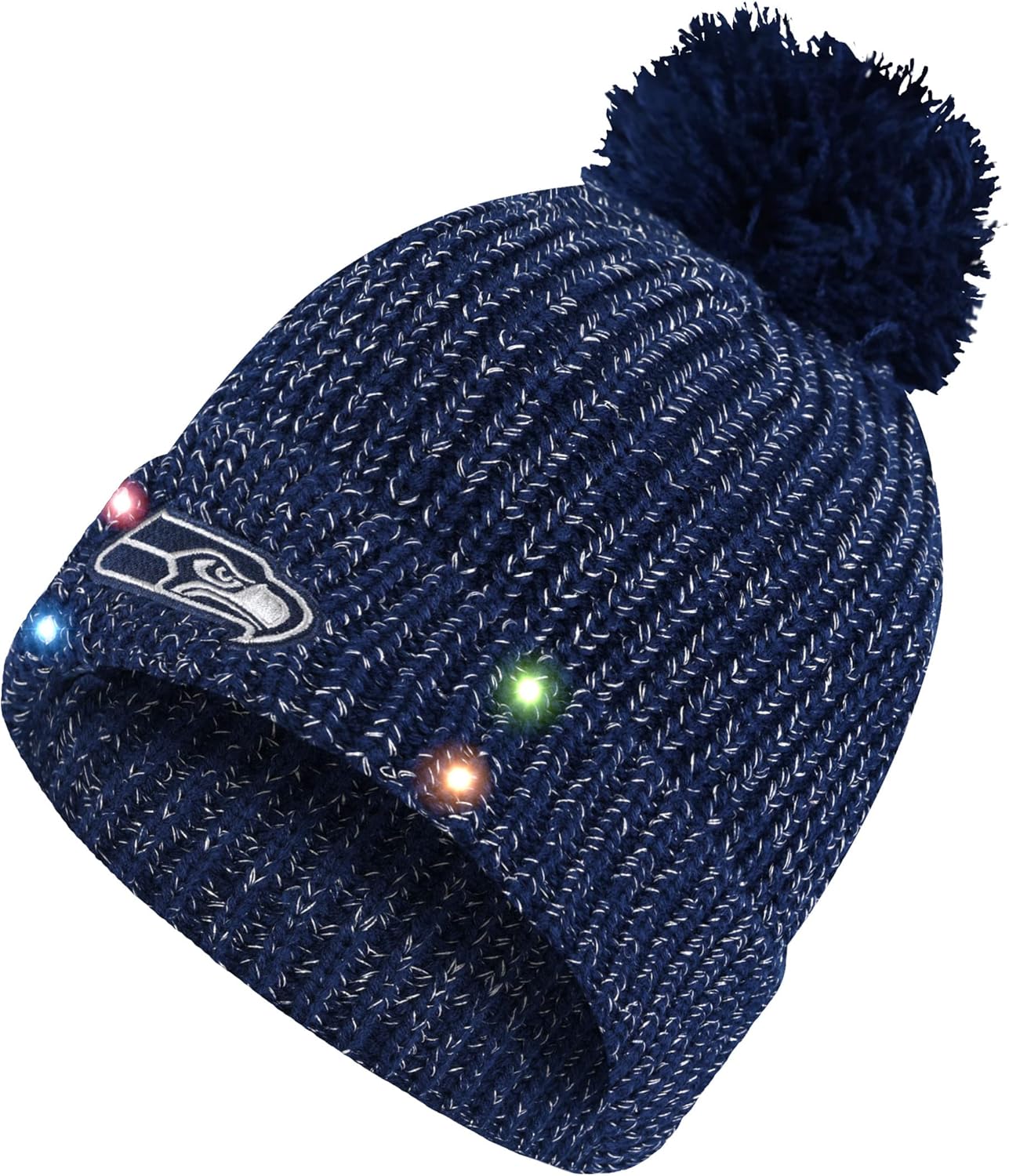 Women's NFL Team Logo Ladies Light up Skull Winter Knit Cap Beanie Hat