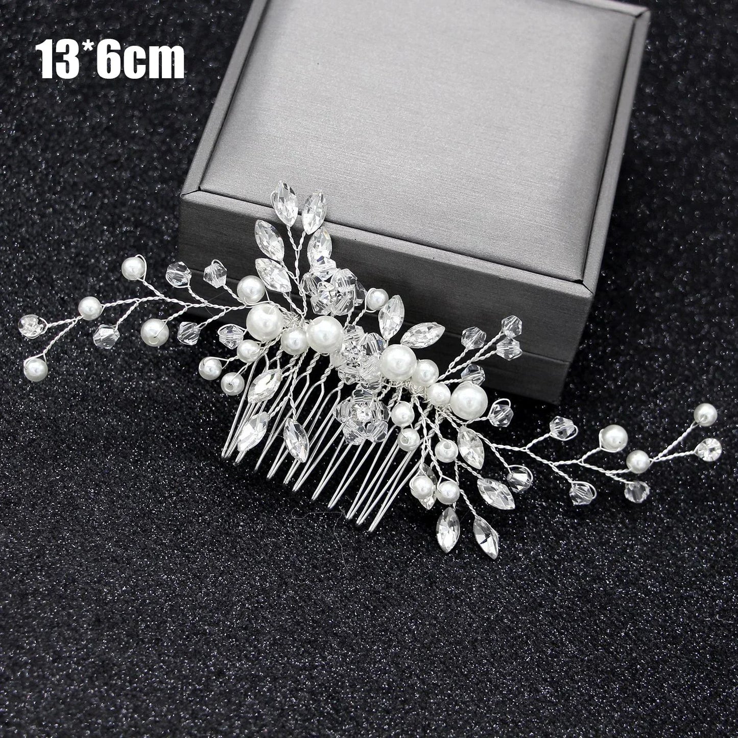 20 pcs Elegant Pearl & Crystal Bridal Hairpins – U-Shaped Metal Hair Forks & Hair Combs for Wedding Hairstyles & Accessories