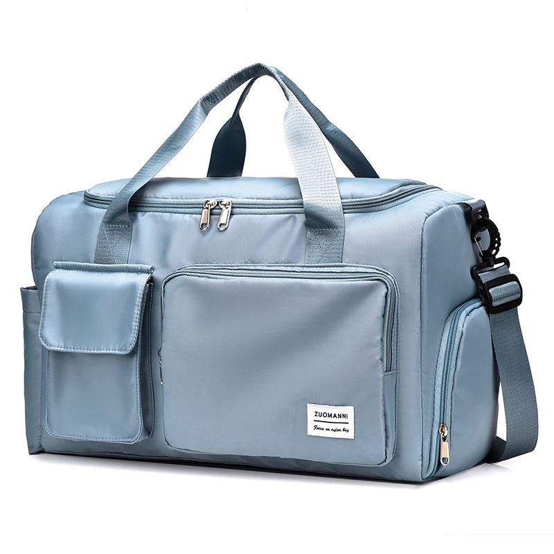 Large Capacity Weekender Travel Bag - Carry-On Duffle with Shoe Compartment for Women, Overnight & Gym Use