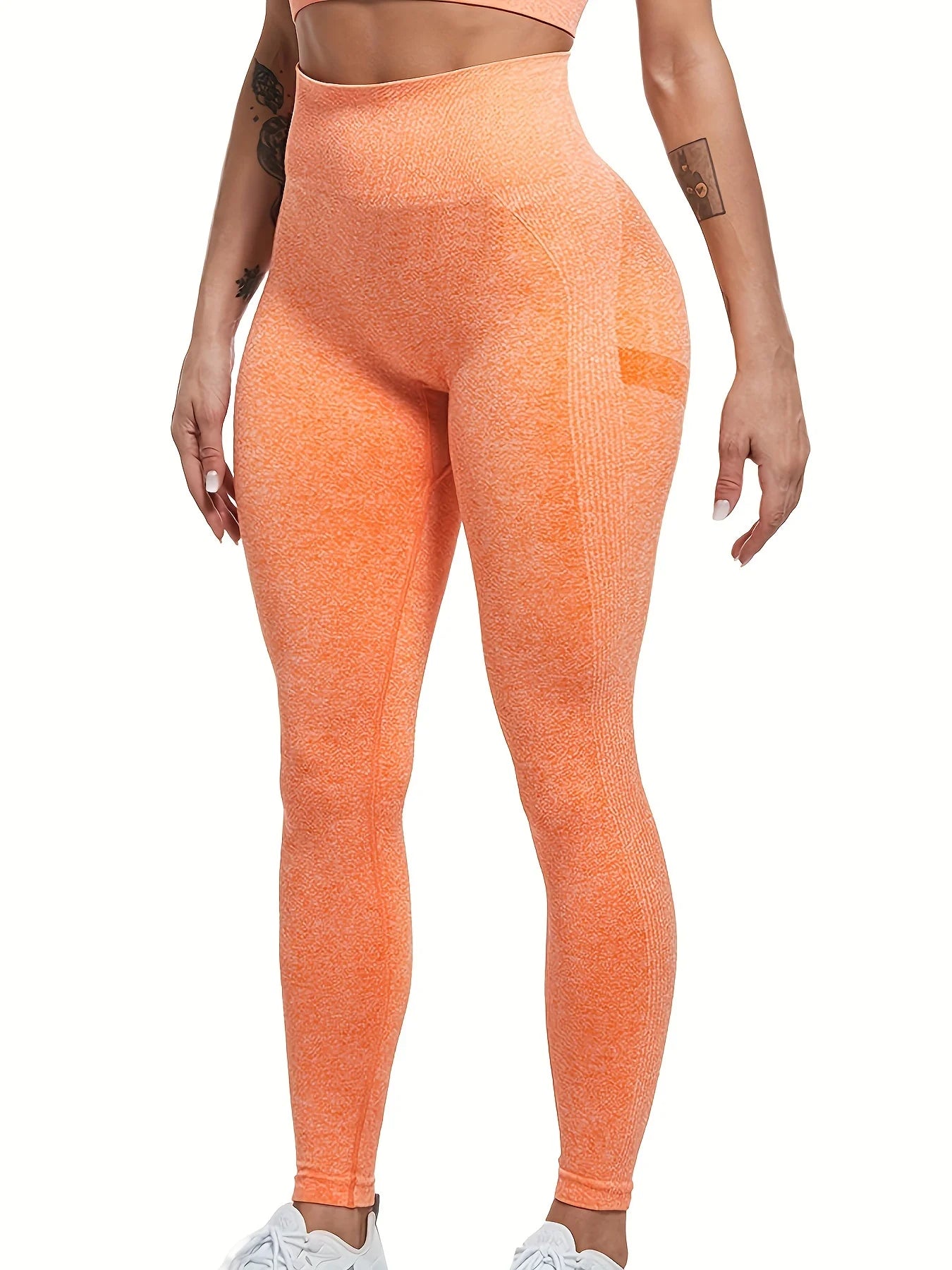 High-Waist Seamless Butt-Lifting Yoga Leggings for Women - Compression Contour Tights