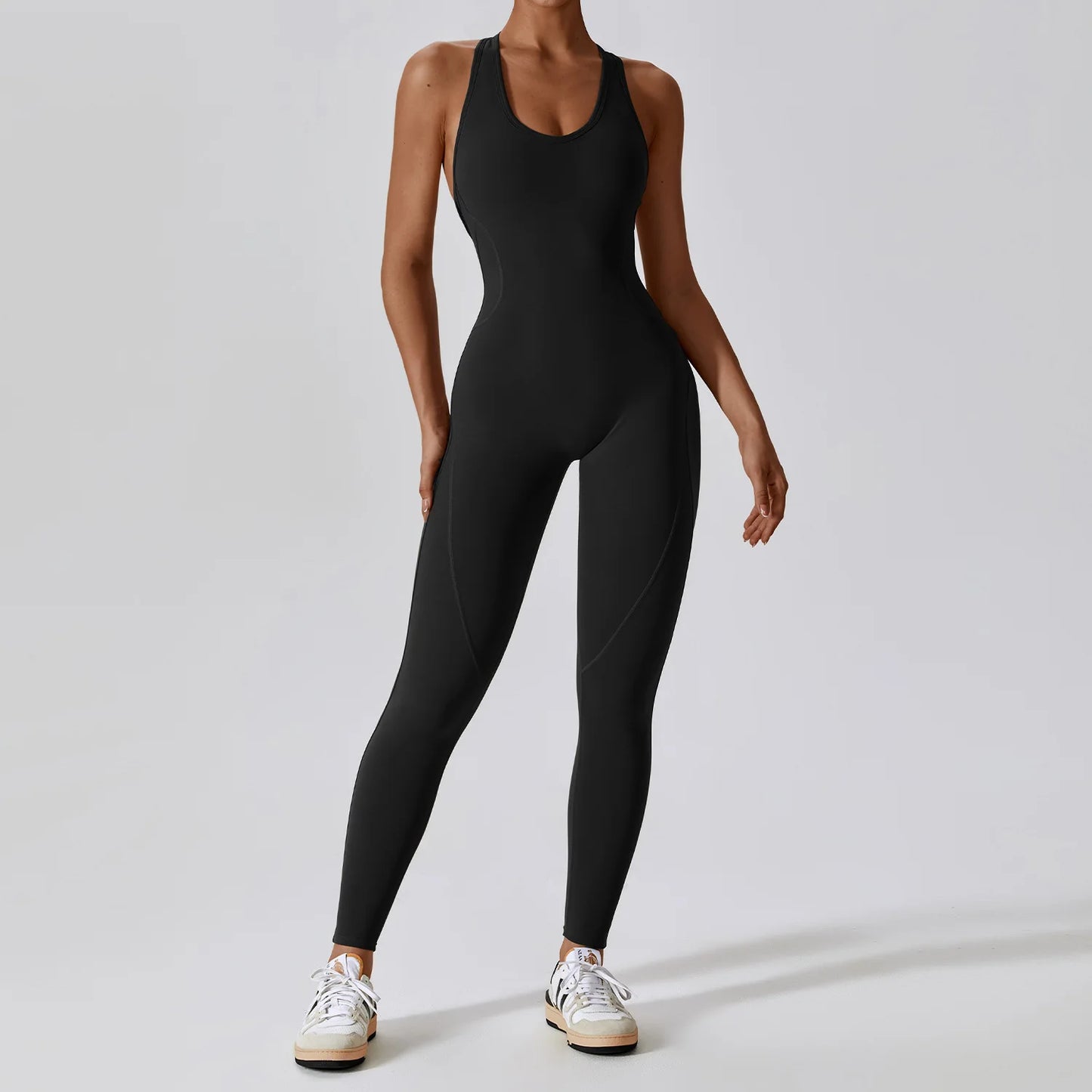 Gym Jumpsuit Backless Buttery-Soft One-Piece