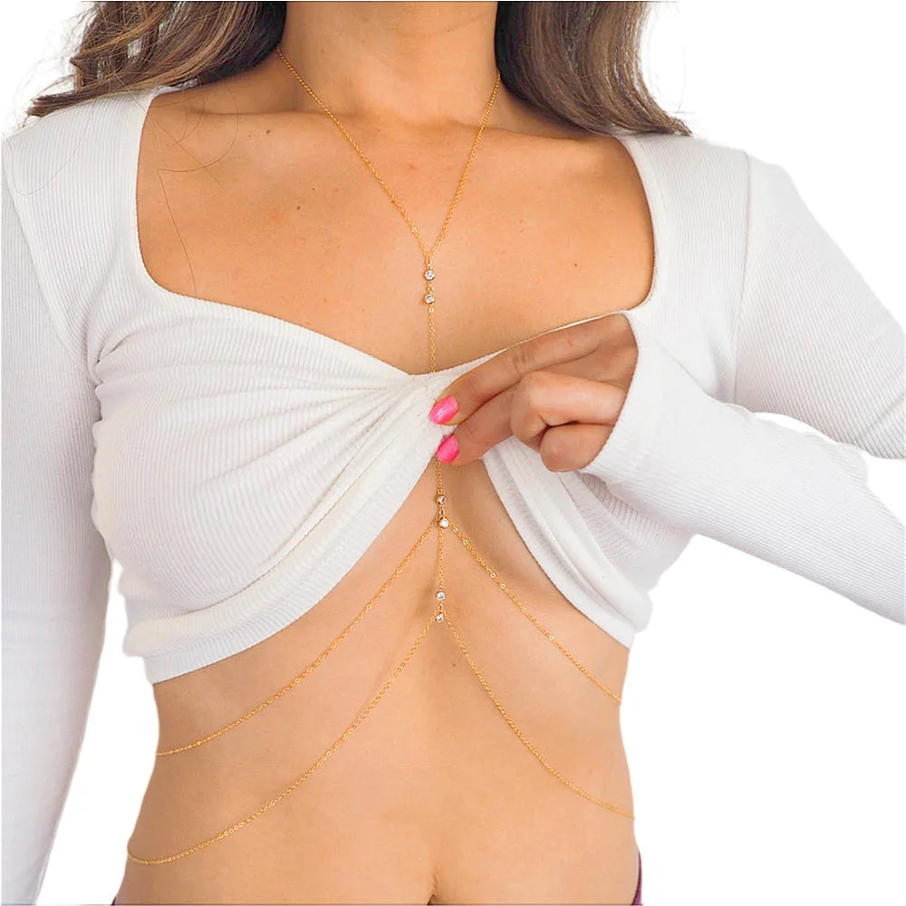 Scallop Pendant Transparent Waist Chain