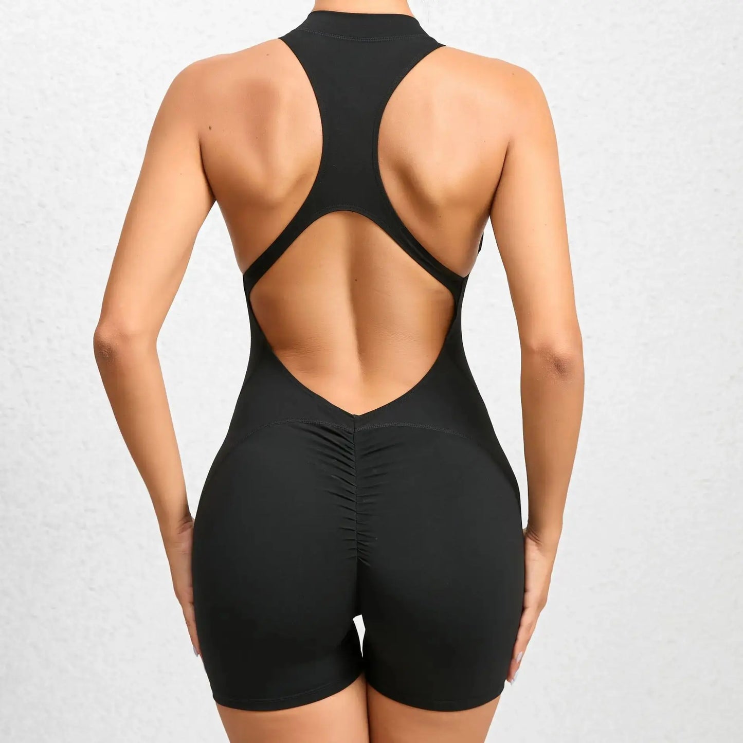 Women's Hollow out Sports Jumpsuit Yoga Pants High Waist Slim Fit Street Sle Long Pants Casual Wear