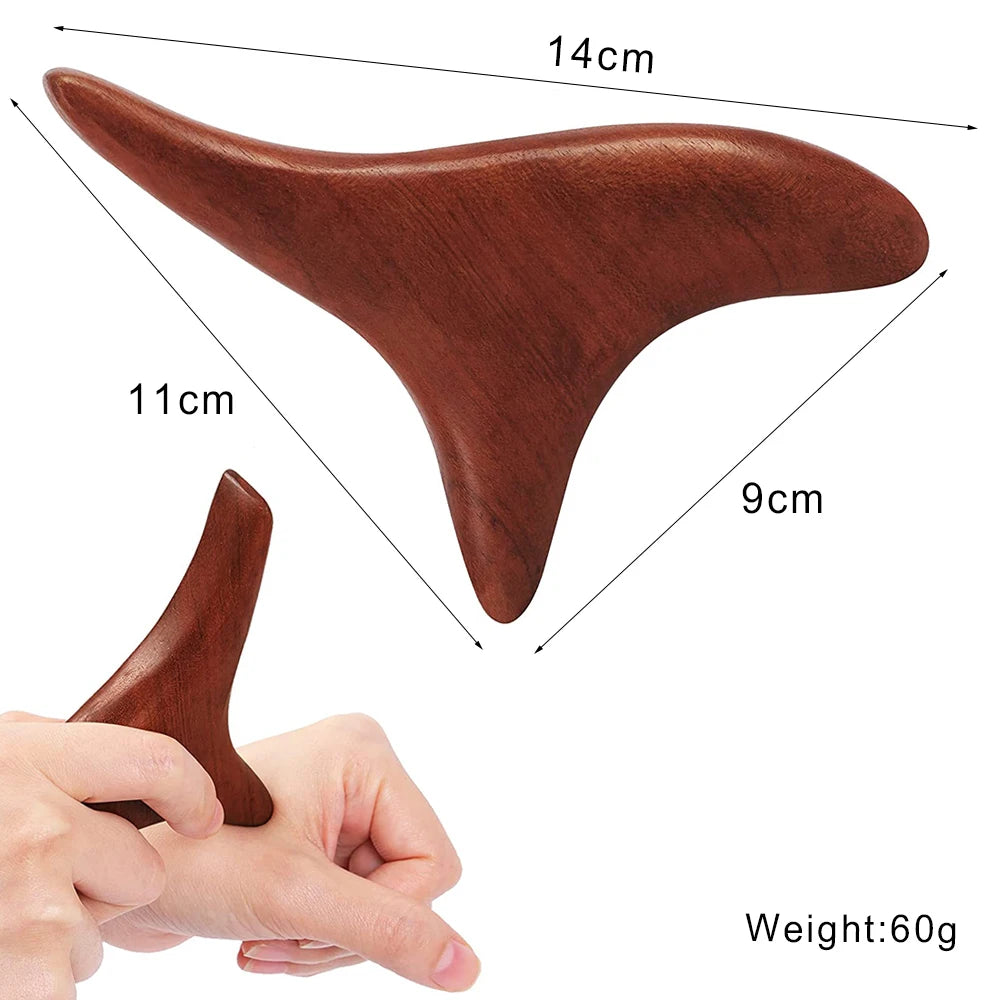 Wood Therapy Massage Tools Set - Wooden Gua Sha Board, Scraper & Massage Roller for Cellulite, Lymphatic Drainage & Muscle Relief
