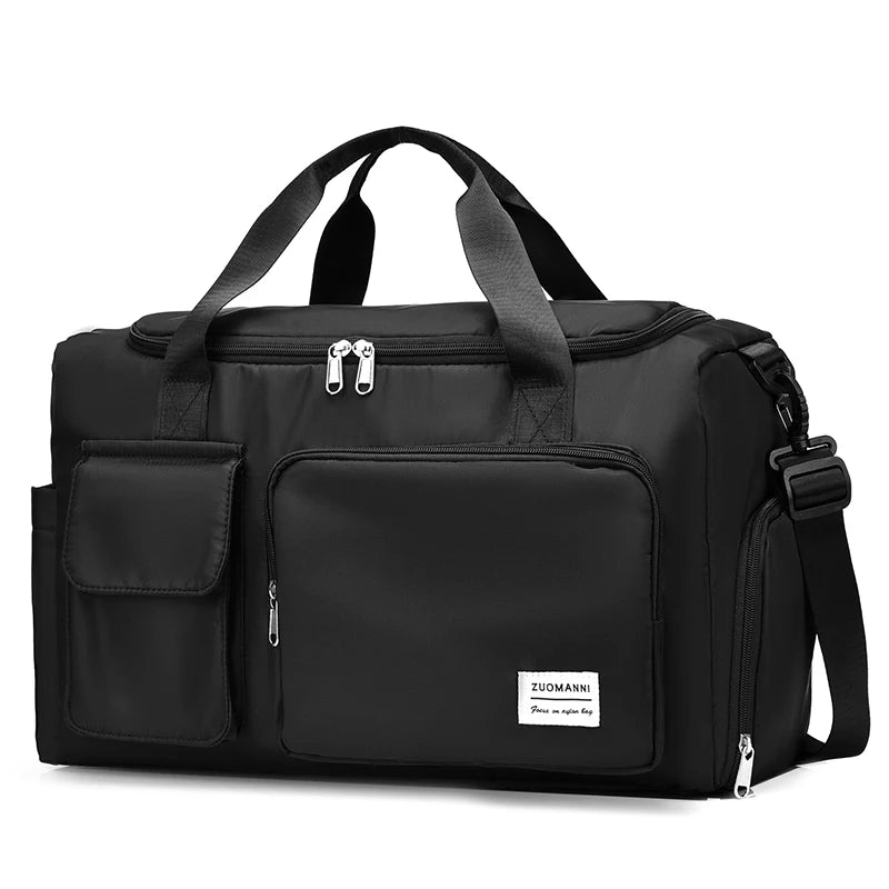 Large Capacity Weekender Travel Bag - Carry-On Duffle with Shoe Compartment for Women, Overnight & Gym Use