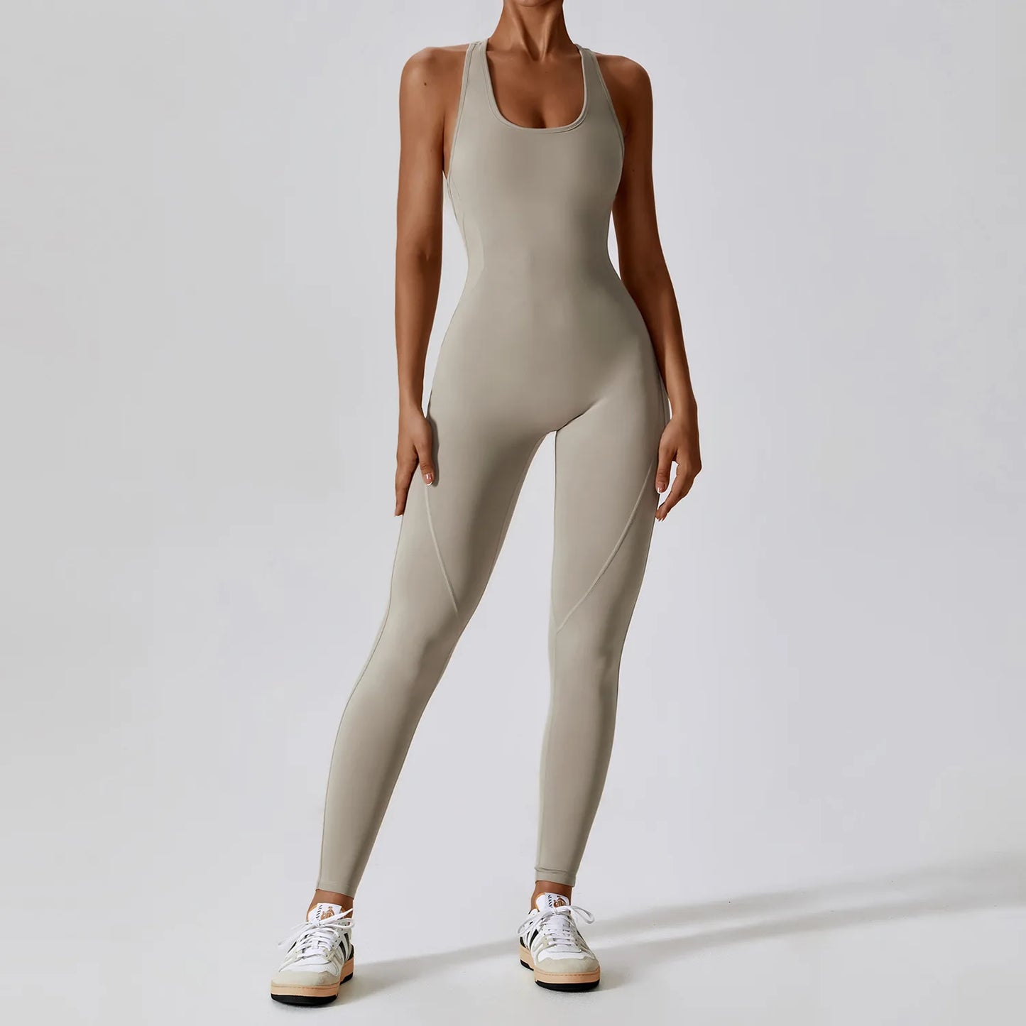 Gym Jumpsuit Backless Buttery-Soft One-Piece