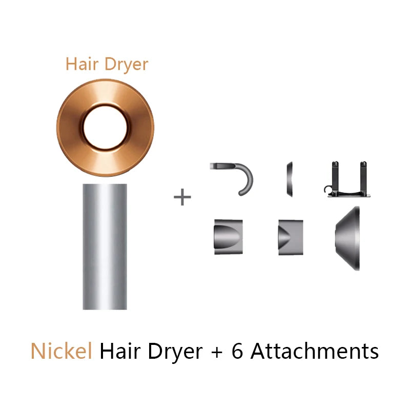 5-in-1 Professional Diffuser Hair Dryer - 100V Powerful Ceramic Blow Dryer with Nozzles for Curly, Wavy & Straight Hair Styling