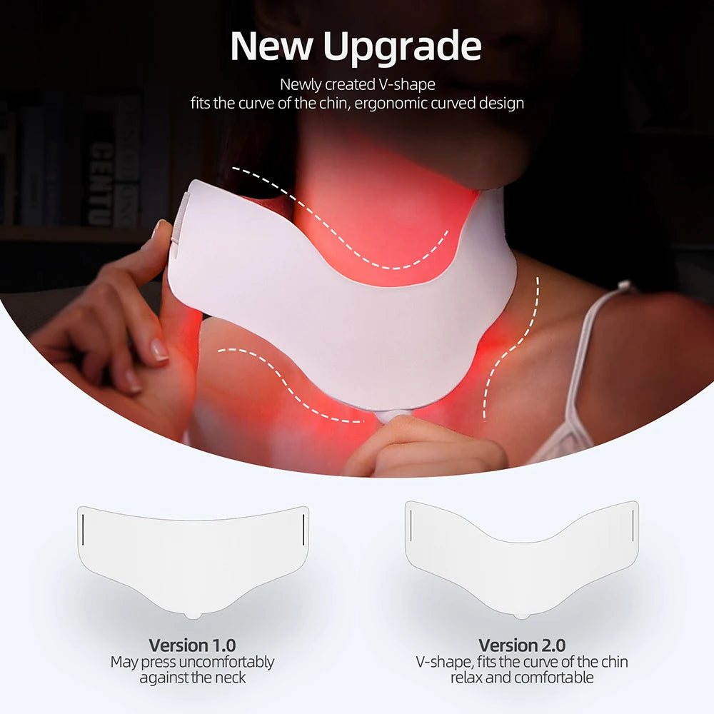7 - Color LED Face & Neck Mask - Wireless Silicone Photon Therapy for Anti-Aging & Skin Repair